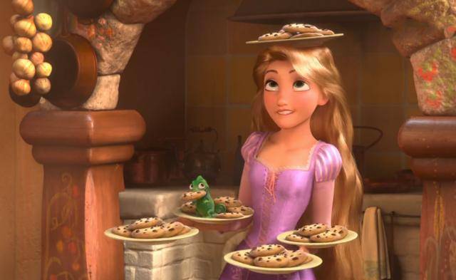 原创迪士尼公主中最难模仿的五个动作,白雪公主吃苹果,乐佩端曲奇