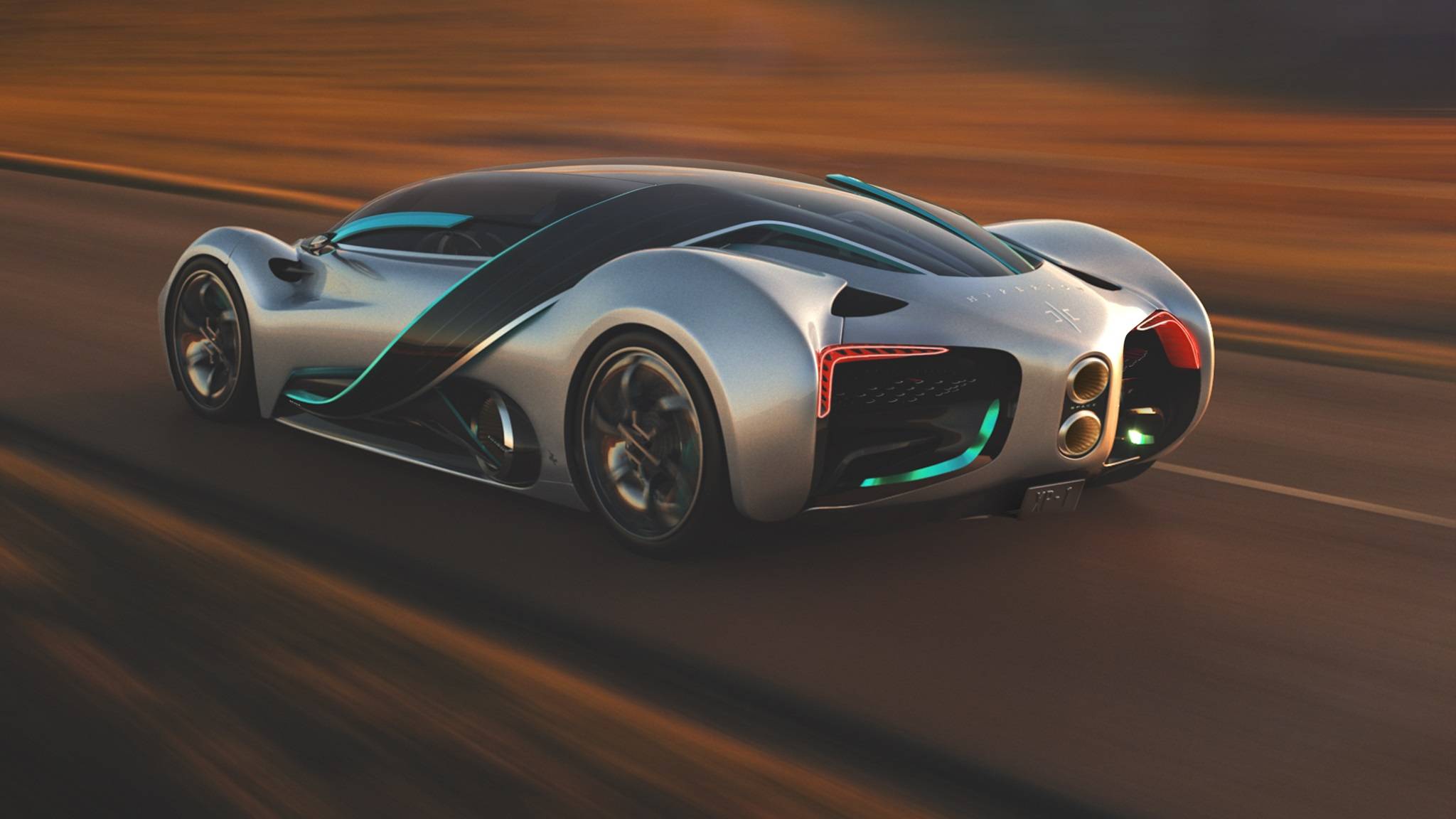 号称挑战布加迪hyperionxp1氢能电动原型车