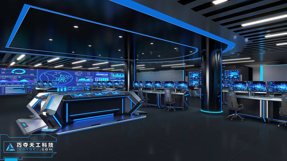 巧夺天工科技操作台智慧城市大数据展示中心