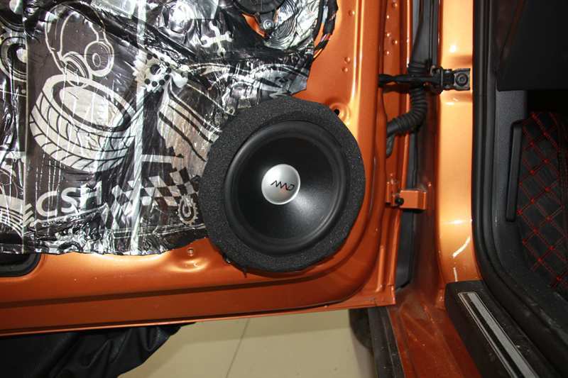 合肥音社大众polo音响改装声琅三分频md6.3喇叭