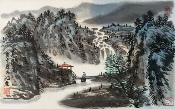 格物致知当代中国画代表性画家30家之山水名家王鸿雁作品欣赏