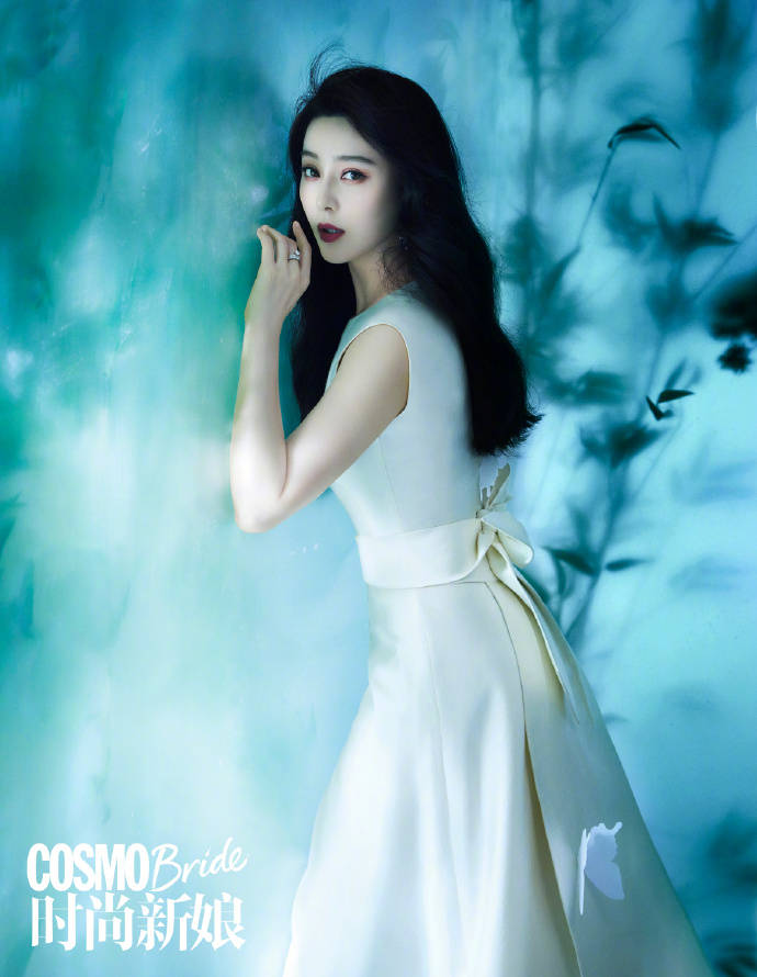 范冰冰时尚新娘华丽纱裙宛若破茧而出的蝴蝶