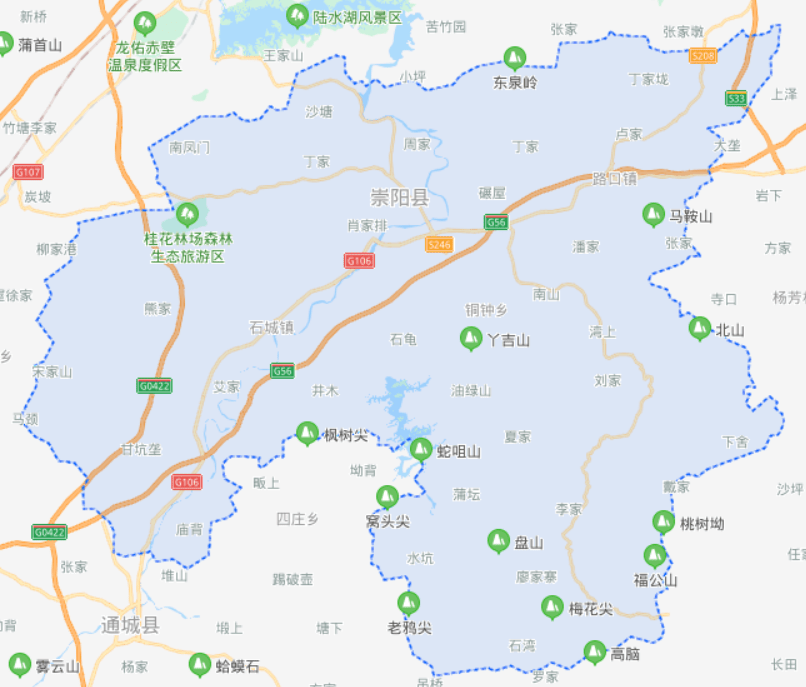 湖北咸宁市有一个县拥有3条高速1个国营林场1个特色小镇