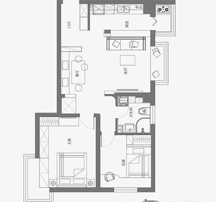房子太小无餐厅她在玄关打个隔断柜客厅这样装完美