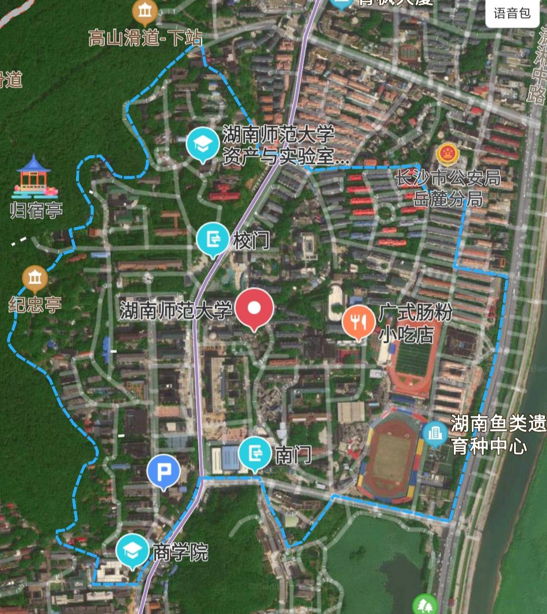 湖南工程学院全景地图图片