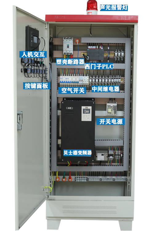 變頻控制櫃完工在車間調試