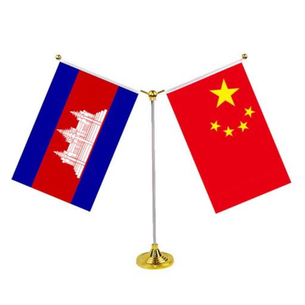 中国柬埔寨国旗图片