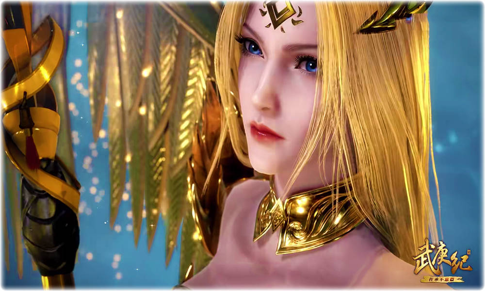 武庚纪108集:阿岚的腿伸直也太美了,全身照的天使圣王也爱了