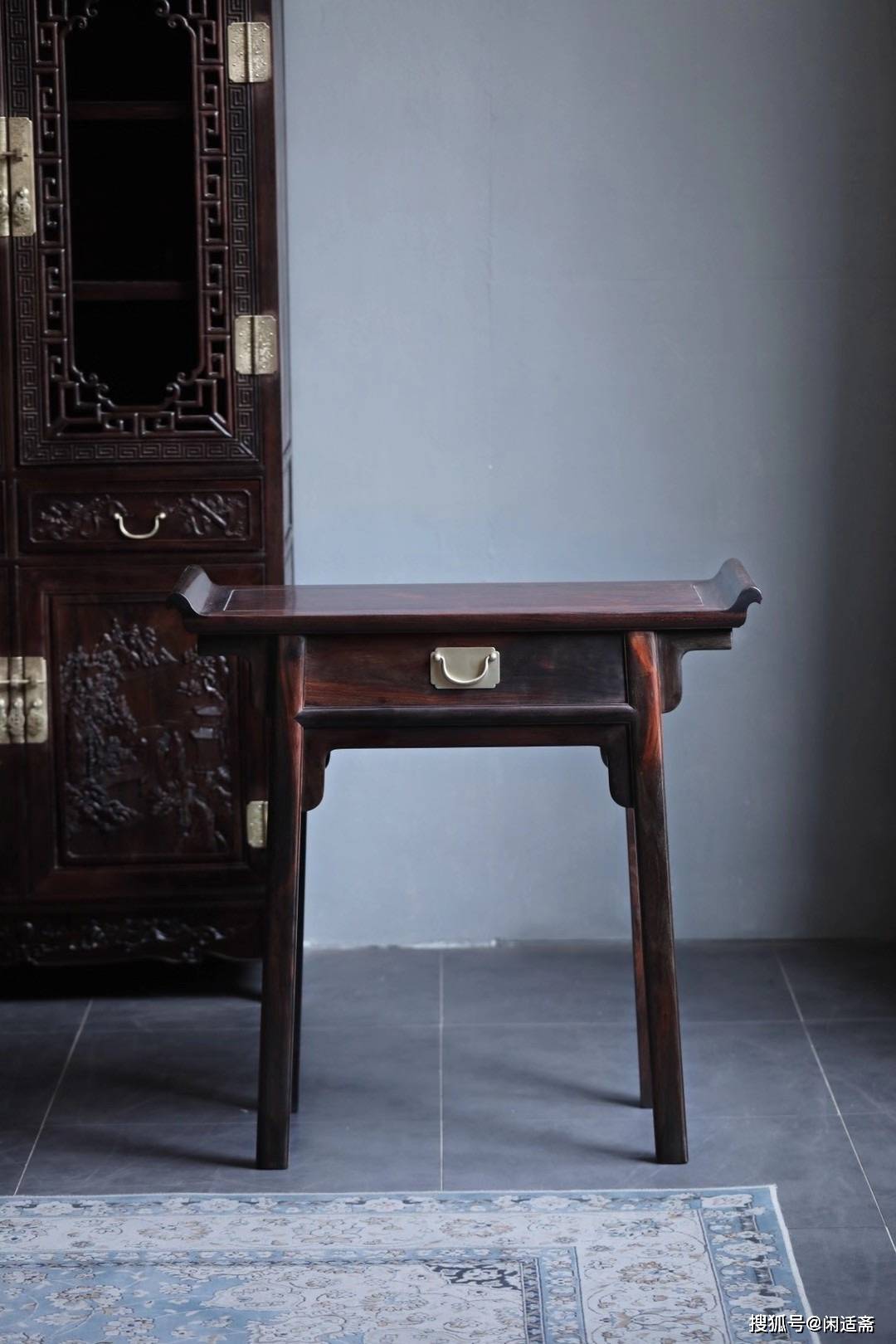 文人书房,明式小香几,红木家具