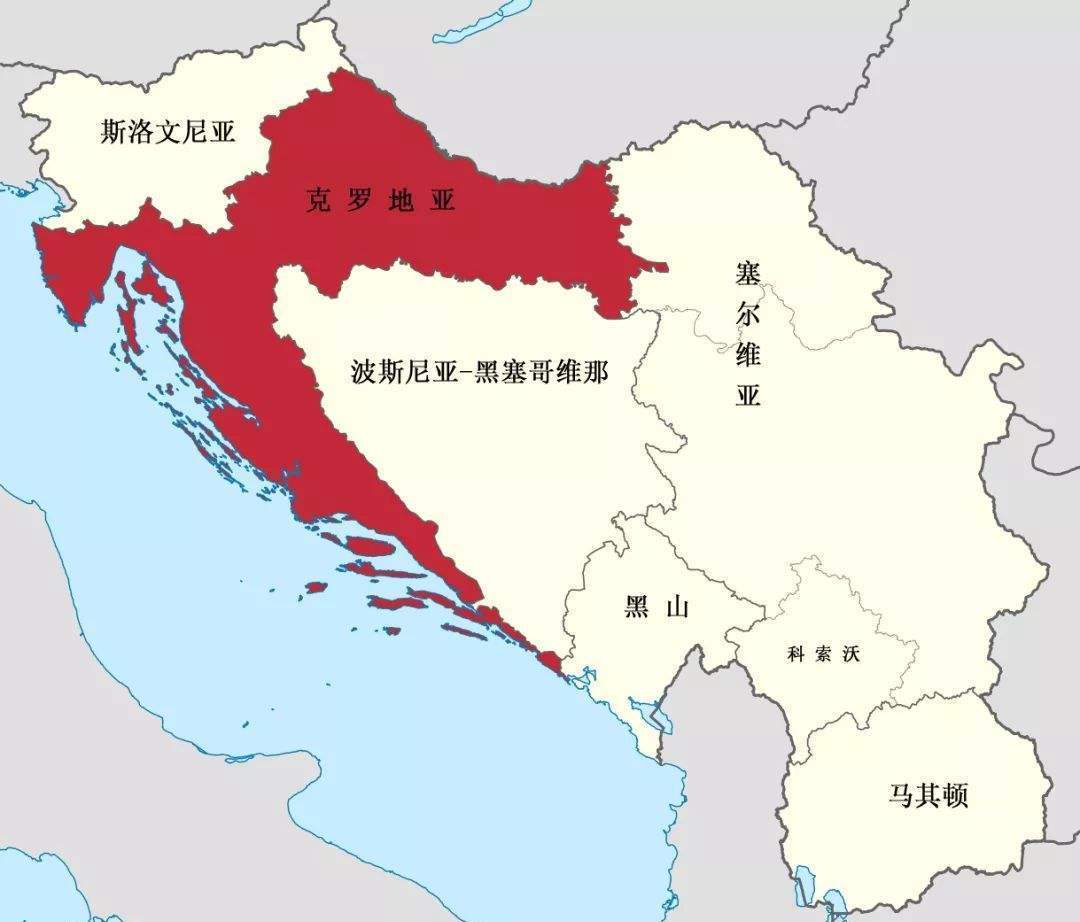克罗地亚地理位置图片