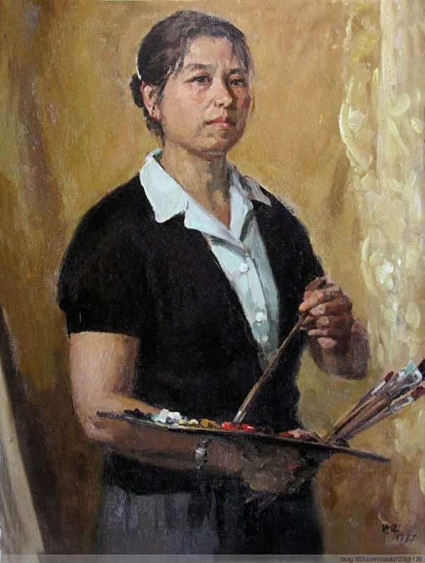 《自画像》(油画) 谢珍珠谢珍珠教授有过多次教学创业的经历.