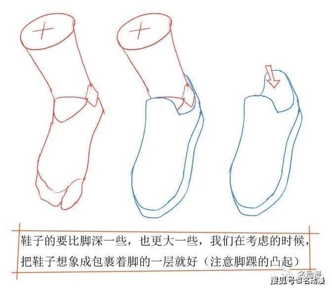 每日一画脚的画法