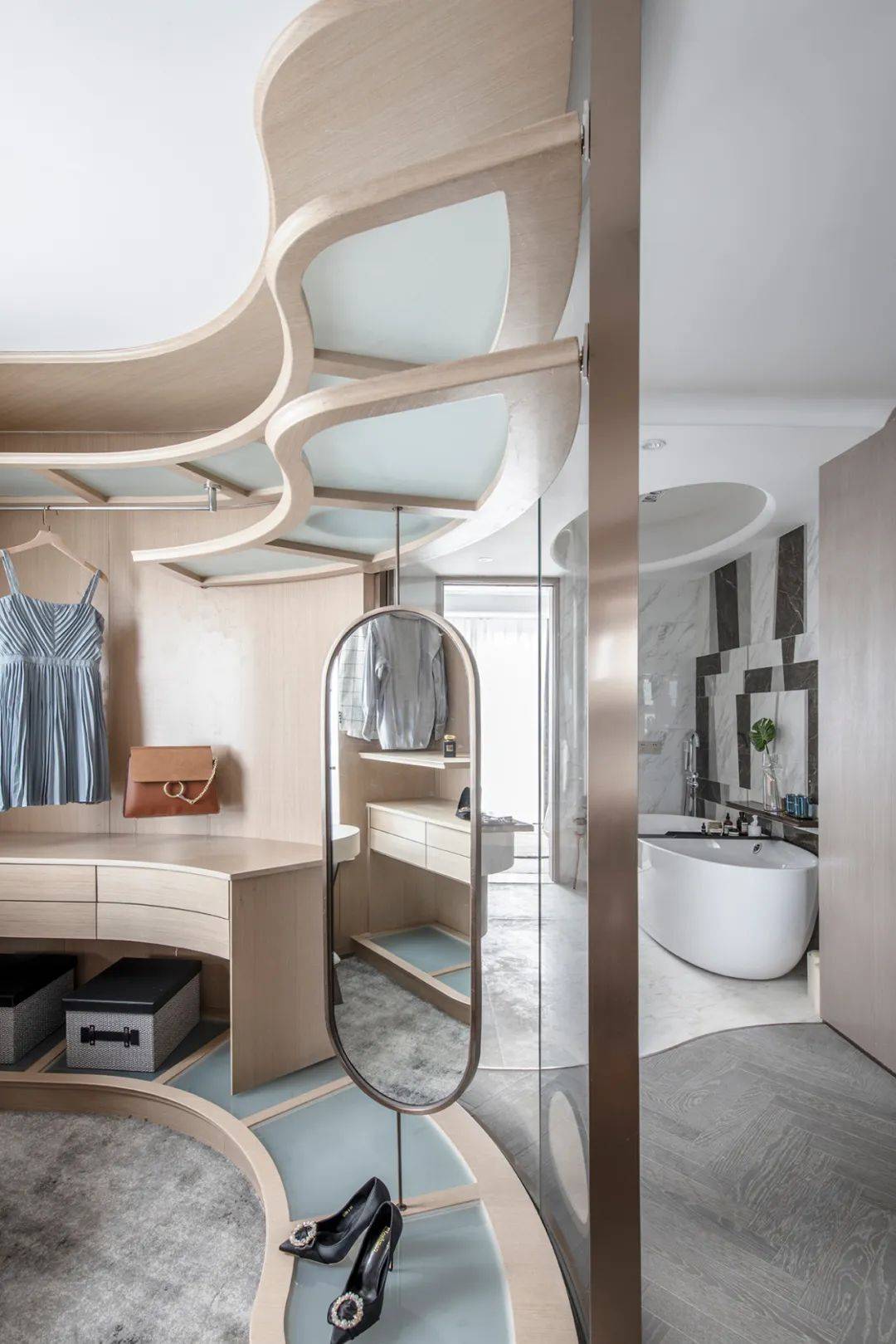 西安室内设计师张宁国曲线圆弧极致空间韵律