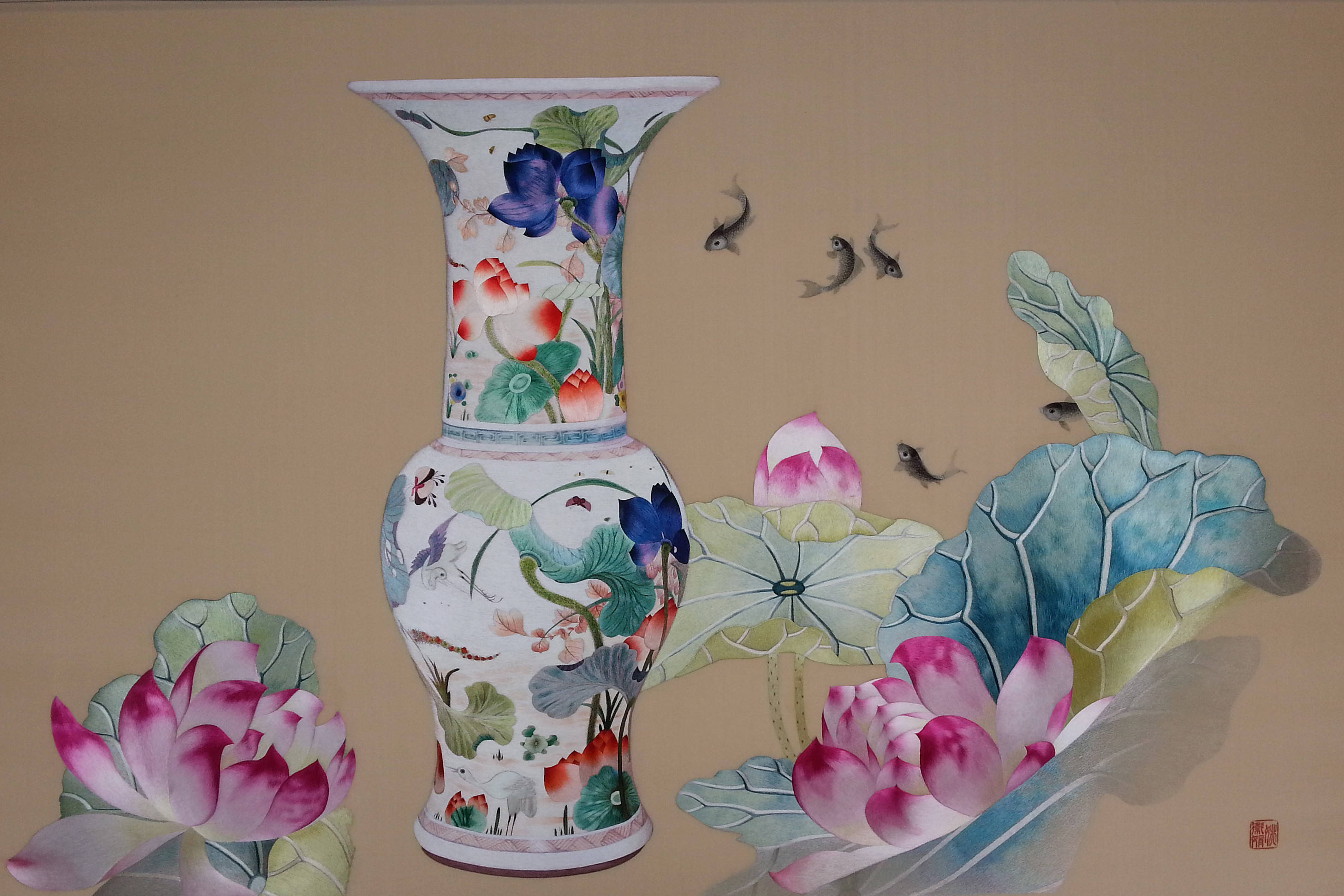 姚卫娟的苏绣艺术赏析_手机搜狐网