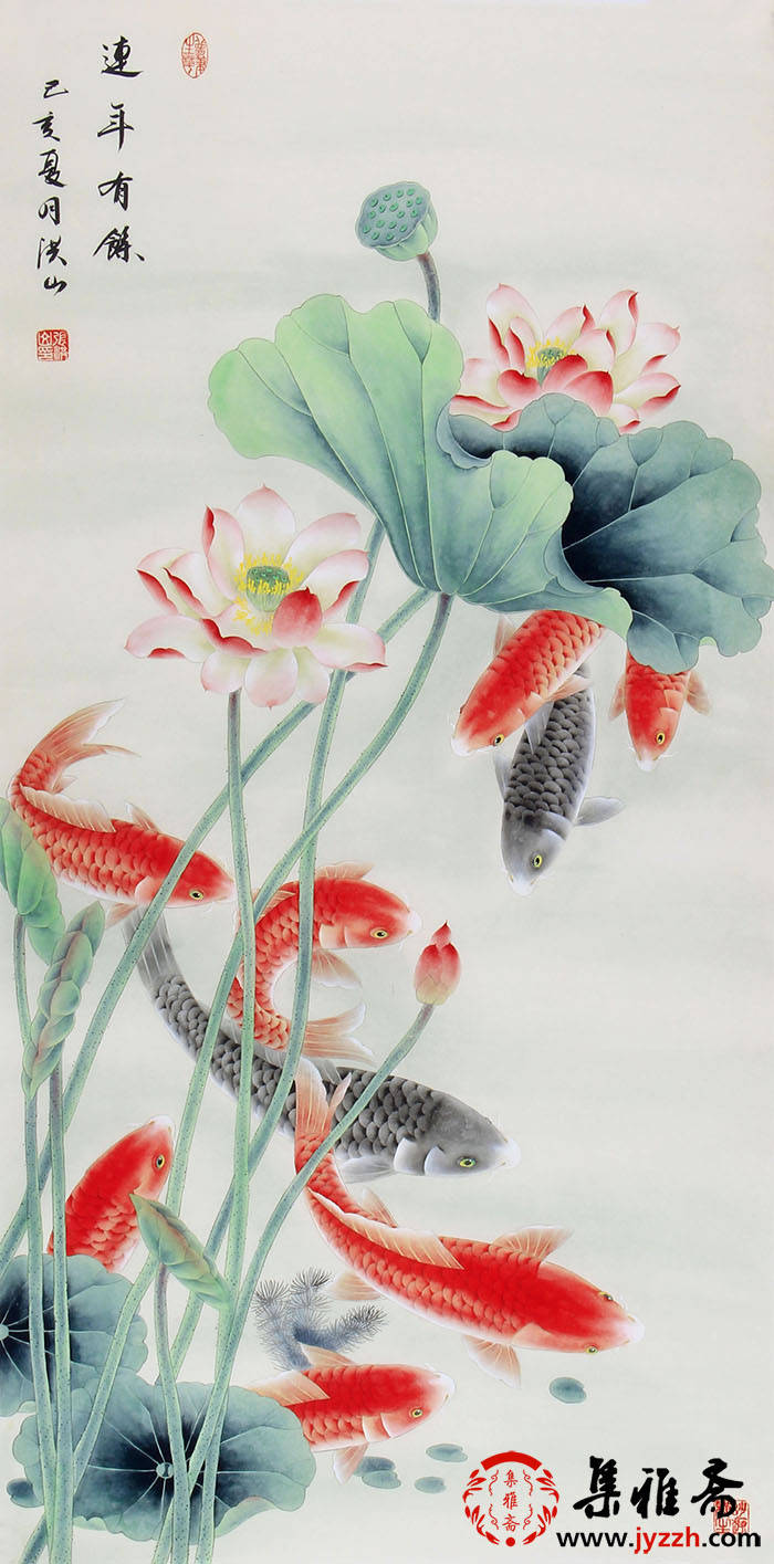 进门玄关处挂什么画吉利 国画花鸟装饰家居好风范_手机搜狐网