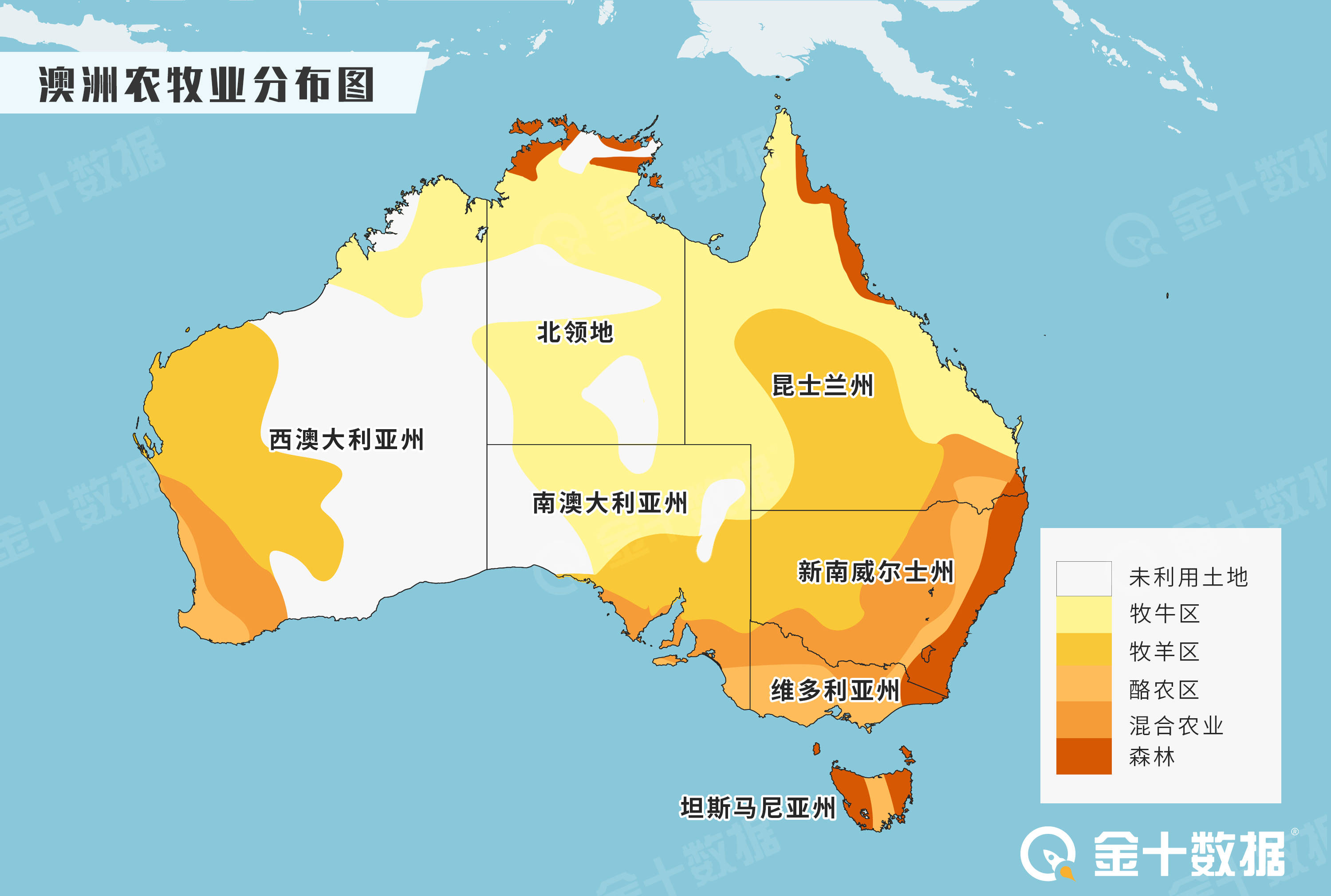 澳大利亚农作物分布图图片