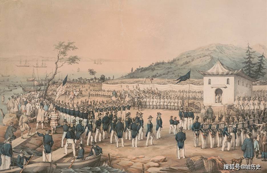 1853年"黑船事件"美国打开日本国门,曾想占领中国台湾岛_手机搜狐网