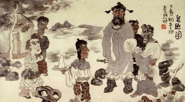 开始画起了各种各样的佛像,或许是因为看得鬼怪太多罗聘开始害怕,所以