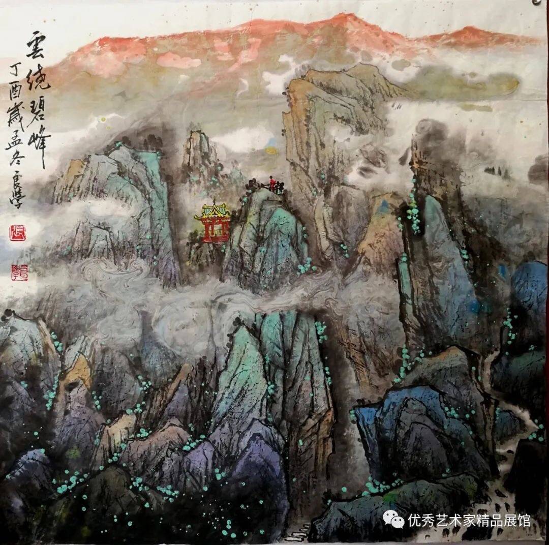 传情辉映经典湖北画家张良学画作引关注