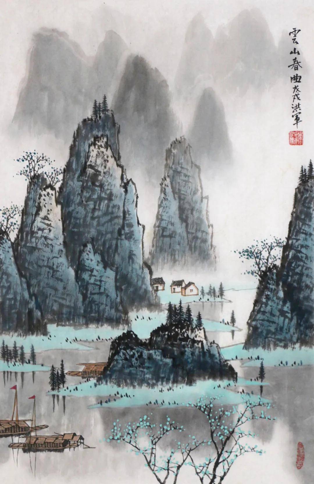 白雪石亲传弟子陈洪军将白派桂林山水带向了新境界