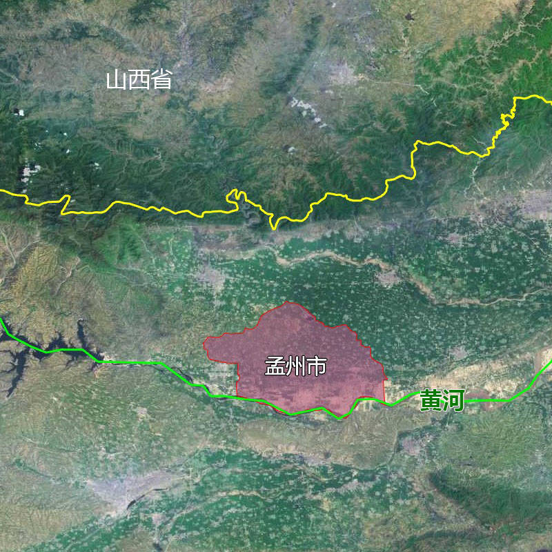 原创12张地形图快速了解河南省焦作各市辖区县市