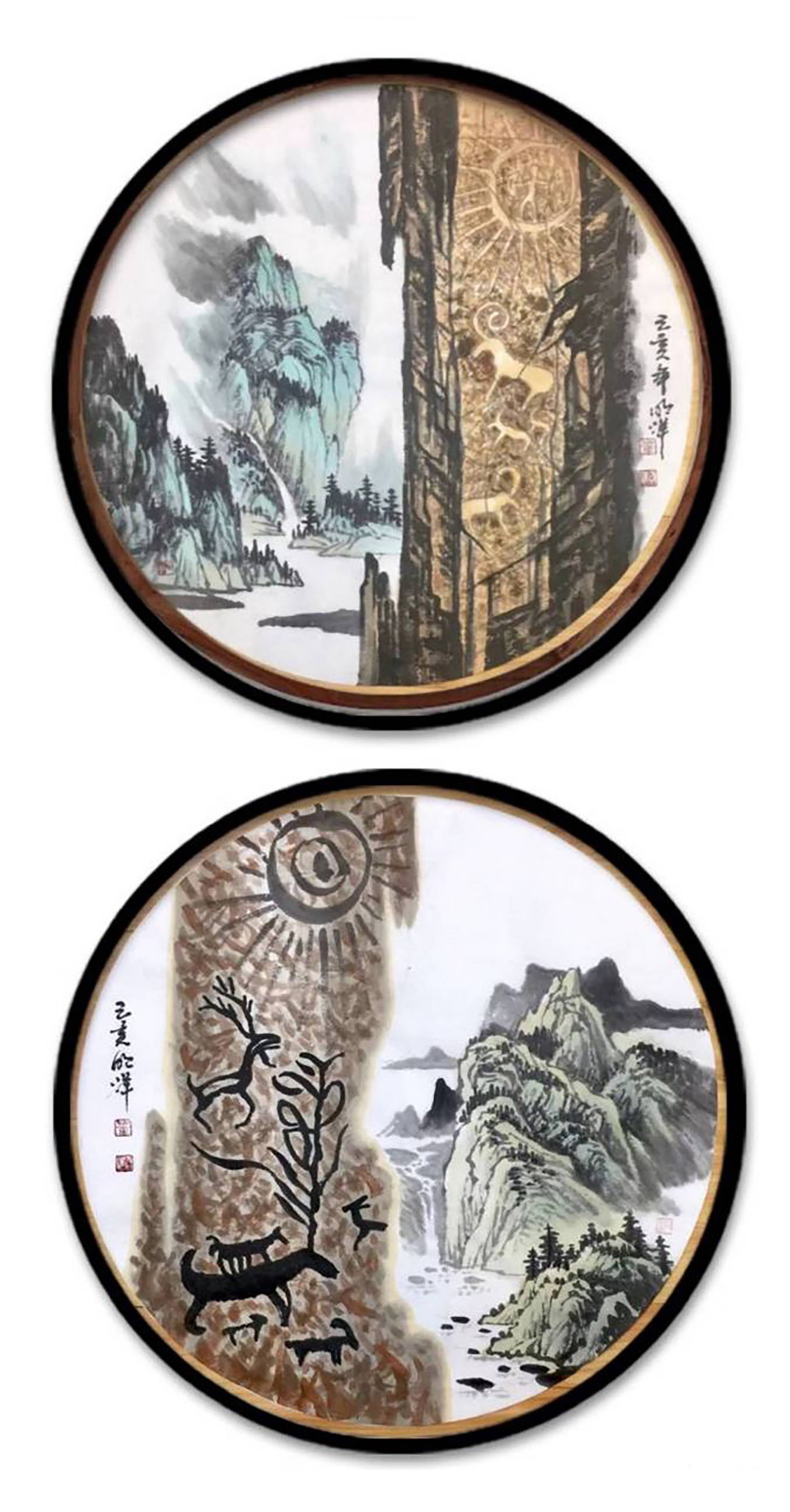 画家润格2020年董明洋作品拍卖与画廊价格