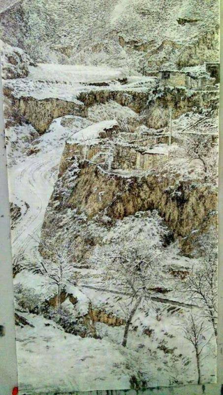 知名画家严永明作品赏析