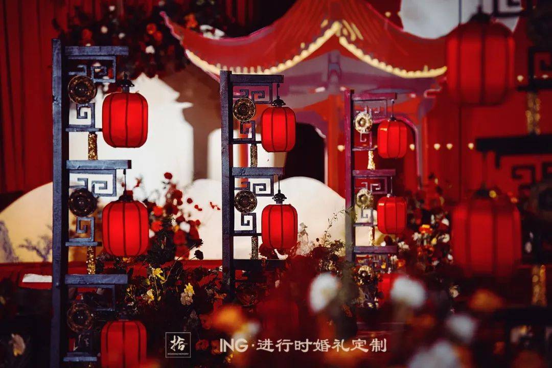 一场红色新中式婚礼古典大气与简繁适宜的平衡
