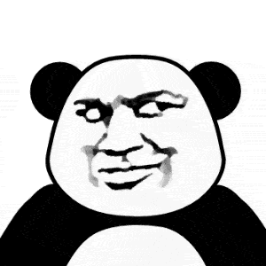 熊猫头无字空白图片