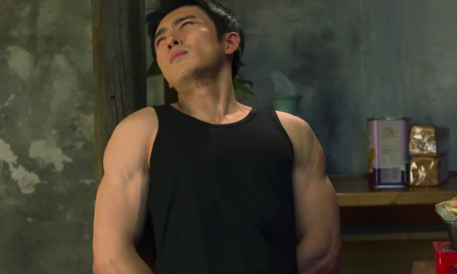 《重启》江子算,肱二头肌发达,一看平时就没少练