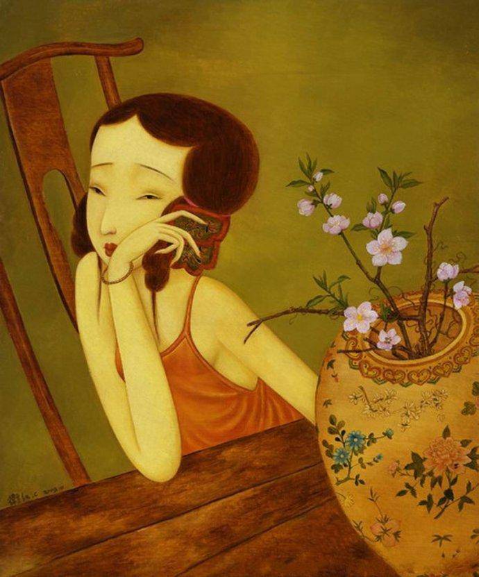 她笔下的东方小娇娘摇曳多姿风情万种