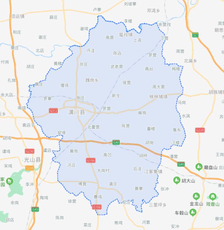 潢川县地图高清全图图片