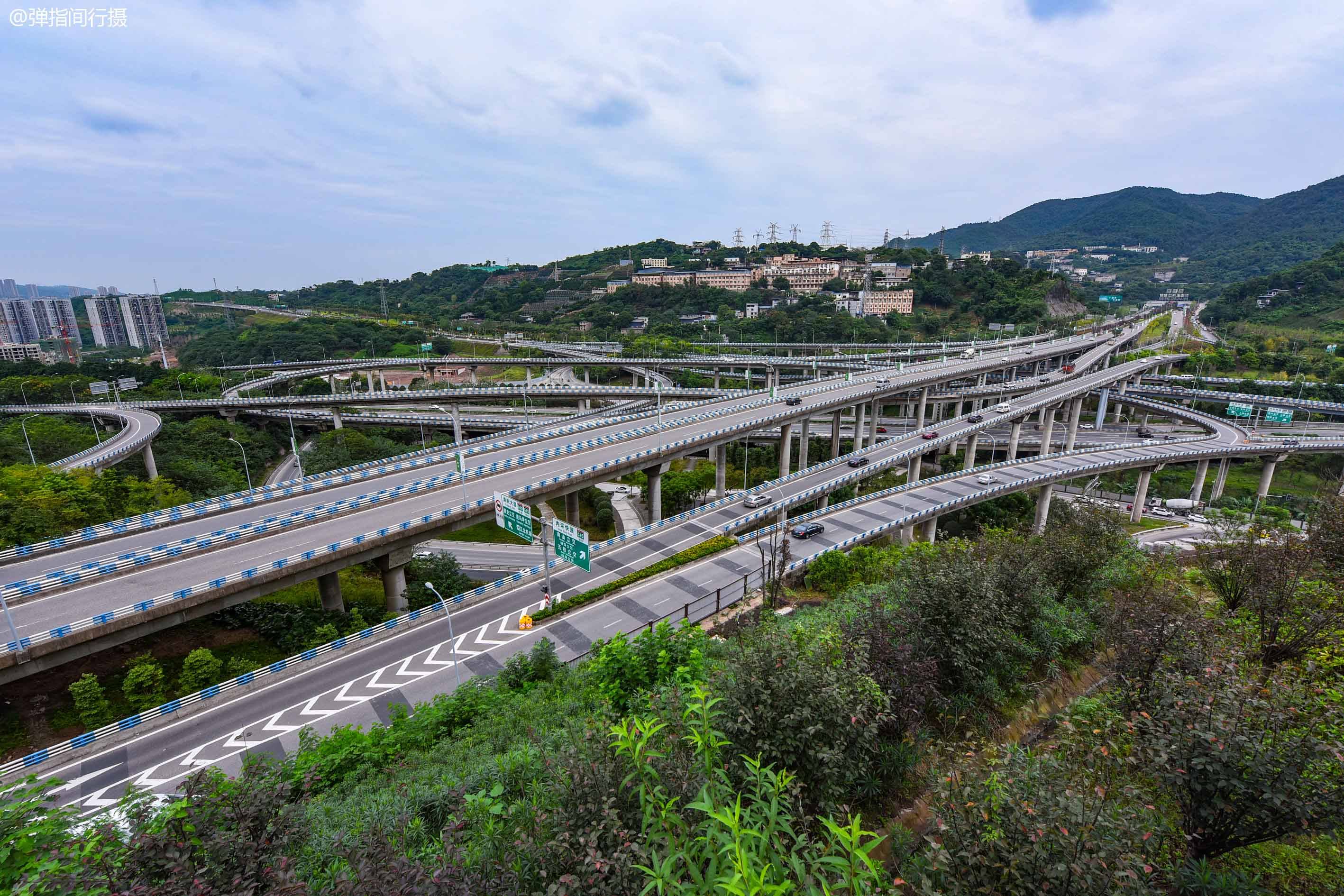中国最复杂的立交桥,共有5层超20个匝道口,本地司机也常被绕晕_手机