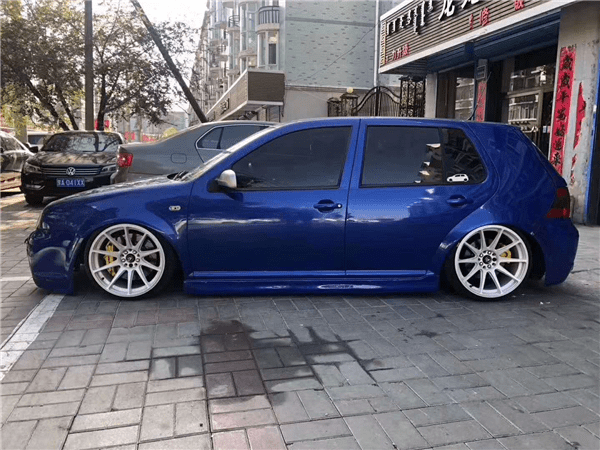 自动升降模式李洋分享高尔夫4改装airbft气动避震低趴案例