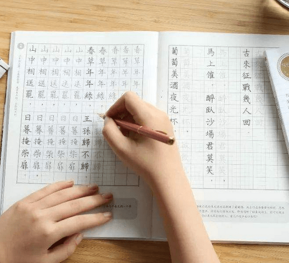 原创小学生作业本写出印刷体强迫症看的舒服好似人体打印机