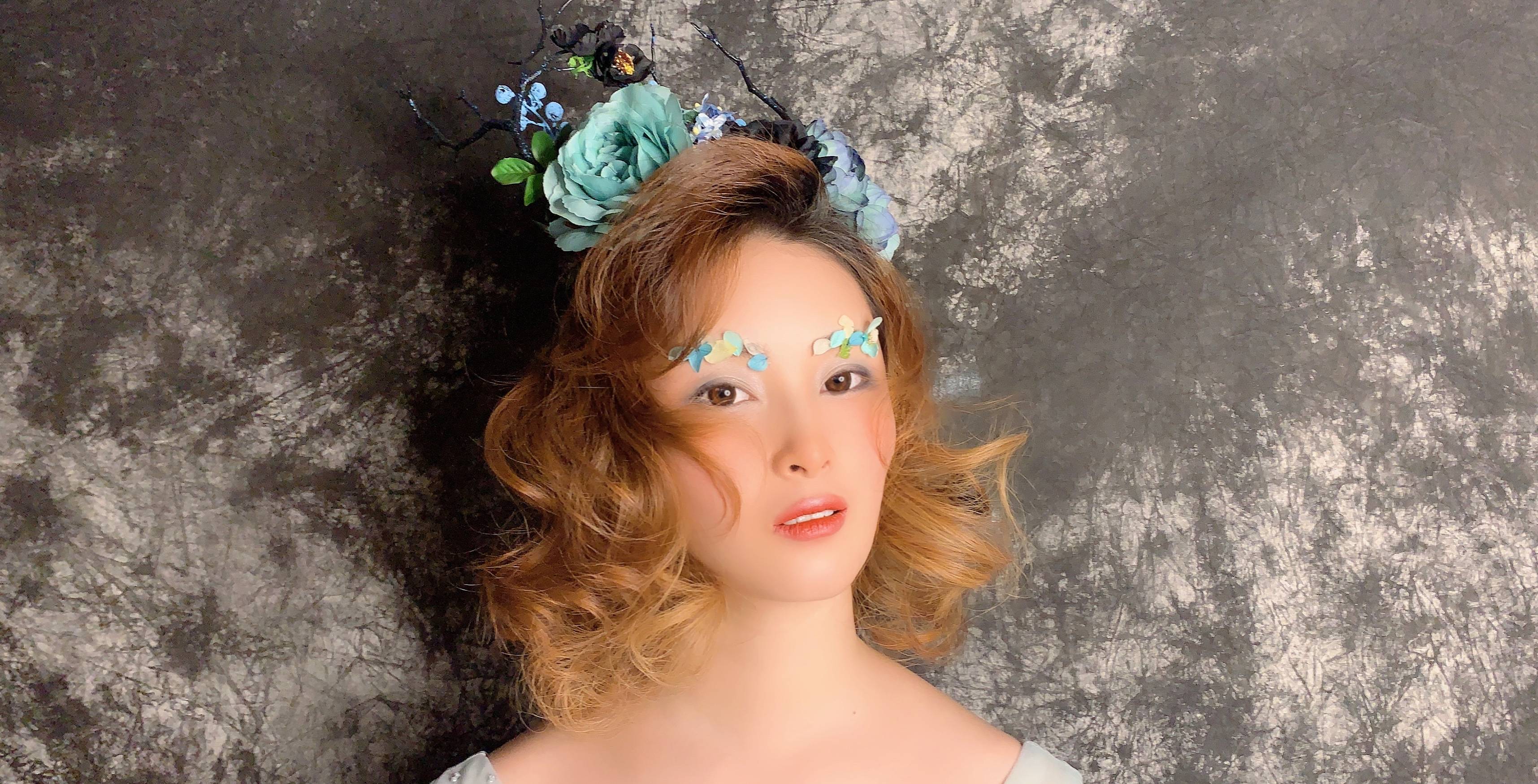 森系新娘造型,见过木有?思齐学员作品分享