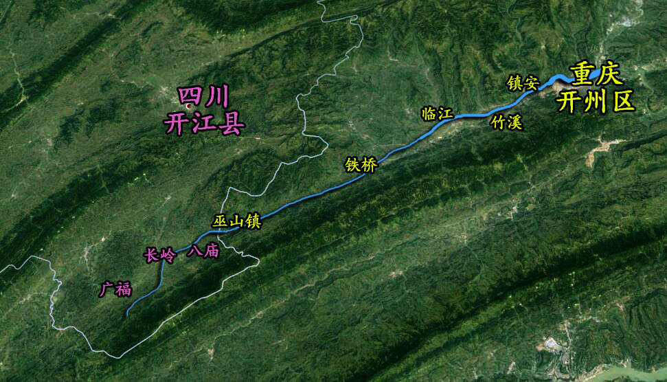 重庆开州区和四川开江县,它俩的名字都有和一条河有关_手机搜狐网