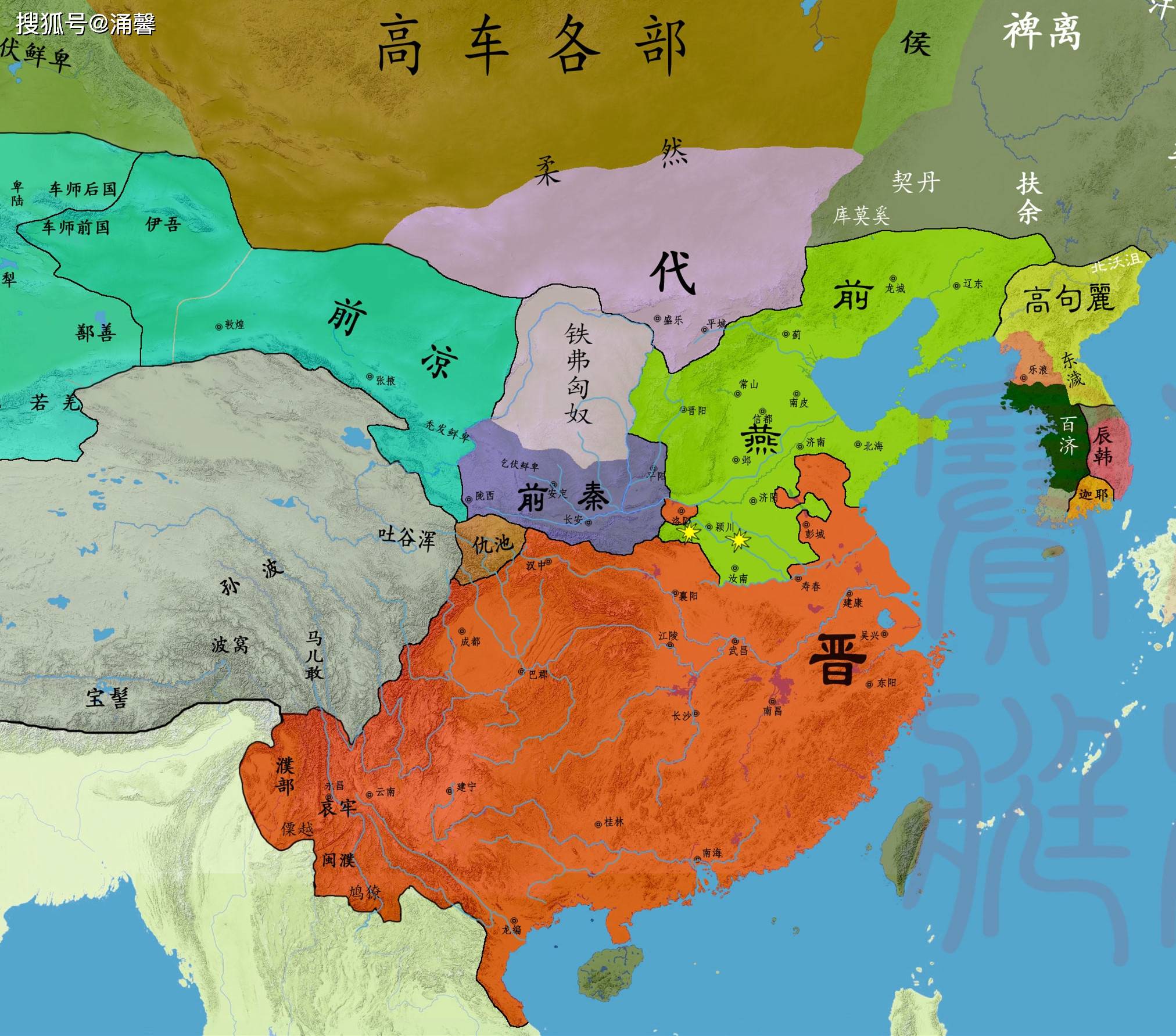 从地图看十六国的演变:中国最混乱的时代,是如何走向统一的?