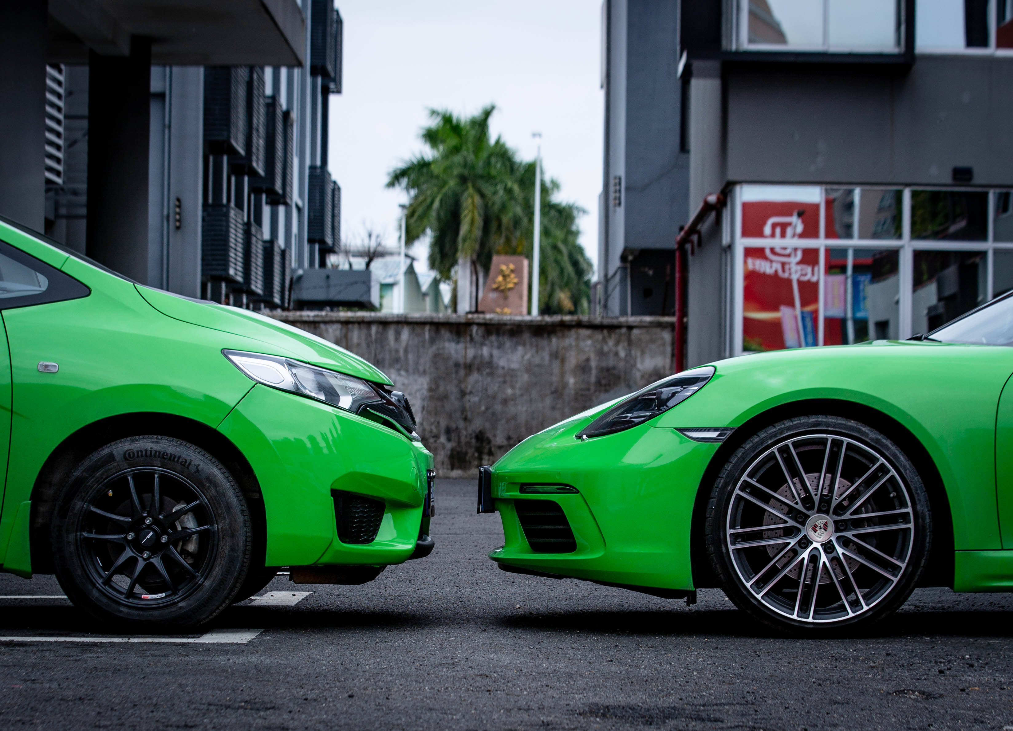 当gk5遇上保时捷蜥蜴绿