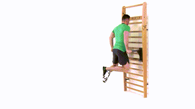 原创小区常见的肋木架堪称被忽视的器械之霸划船机的黄金搭档