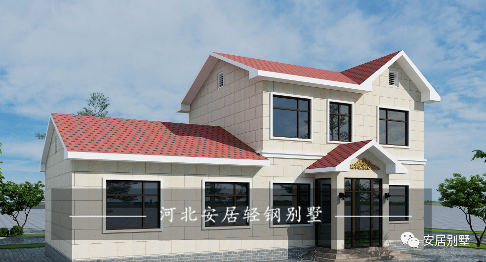 河北安居轻钢别墅承建定兴私家别墅顺利完工