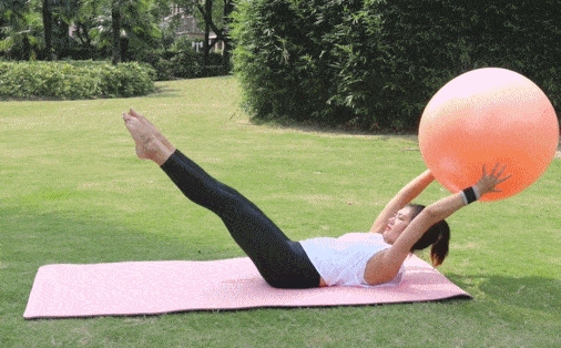 瑜伽球瘦腹指南3个动作减赘肉锻炼腹肌