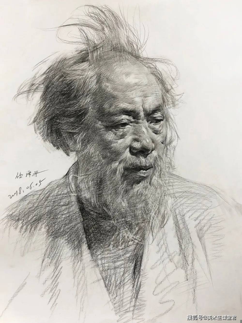 【任泽军】全国素描名师丨附高清教学范画作品_画面