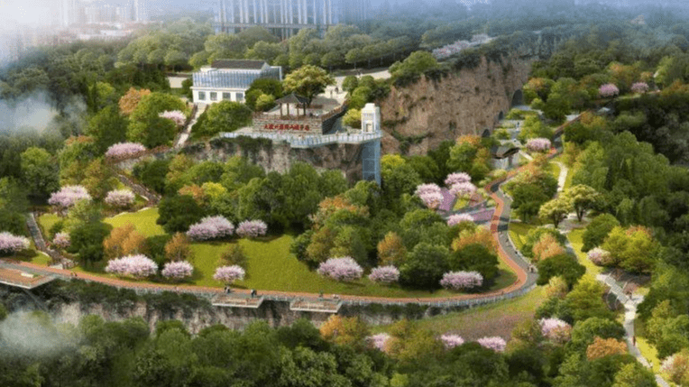 项目北起重钢南大干道,南接大滨路一期与建桥大道交叉口,连通义渡公园