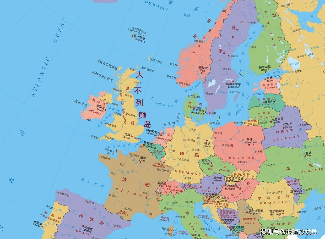 欧洲地图图片清晰最大图片