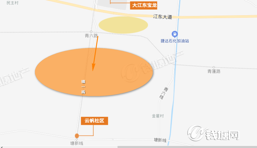 大江东宝龙广场南一大片土地已平整将来会造什么