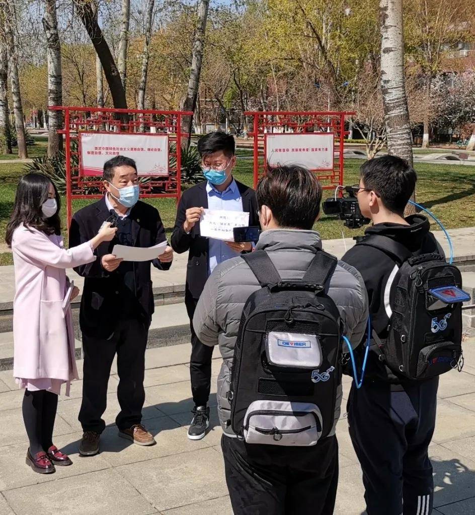 共赏海棠盛开，同心抗击疫情，天津大学海棠季---内置5G模组4K背包首次商用完美直播