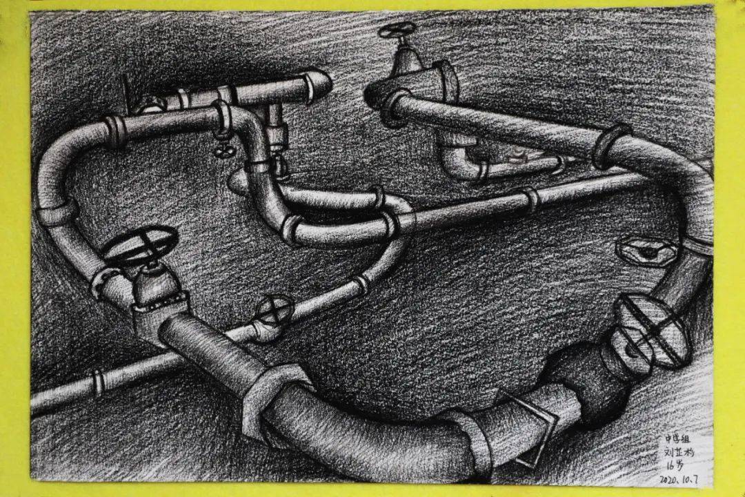 保定美中走进孩子眼中的管线世界高二学子参加地下管线科普绘画比赛