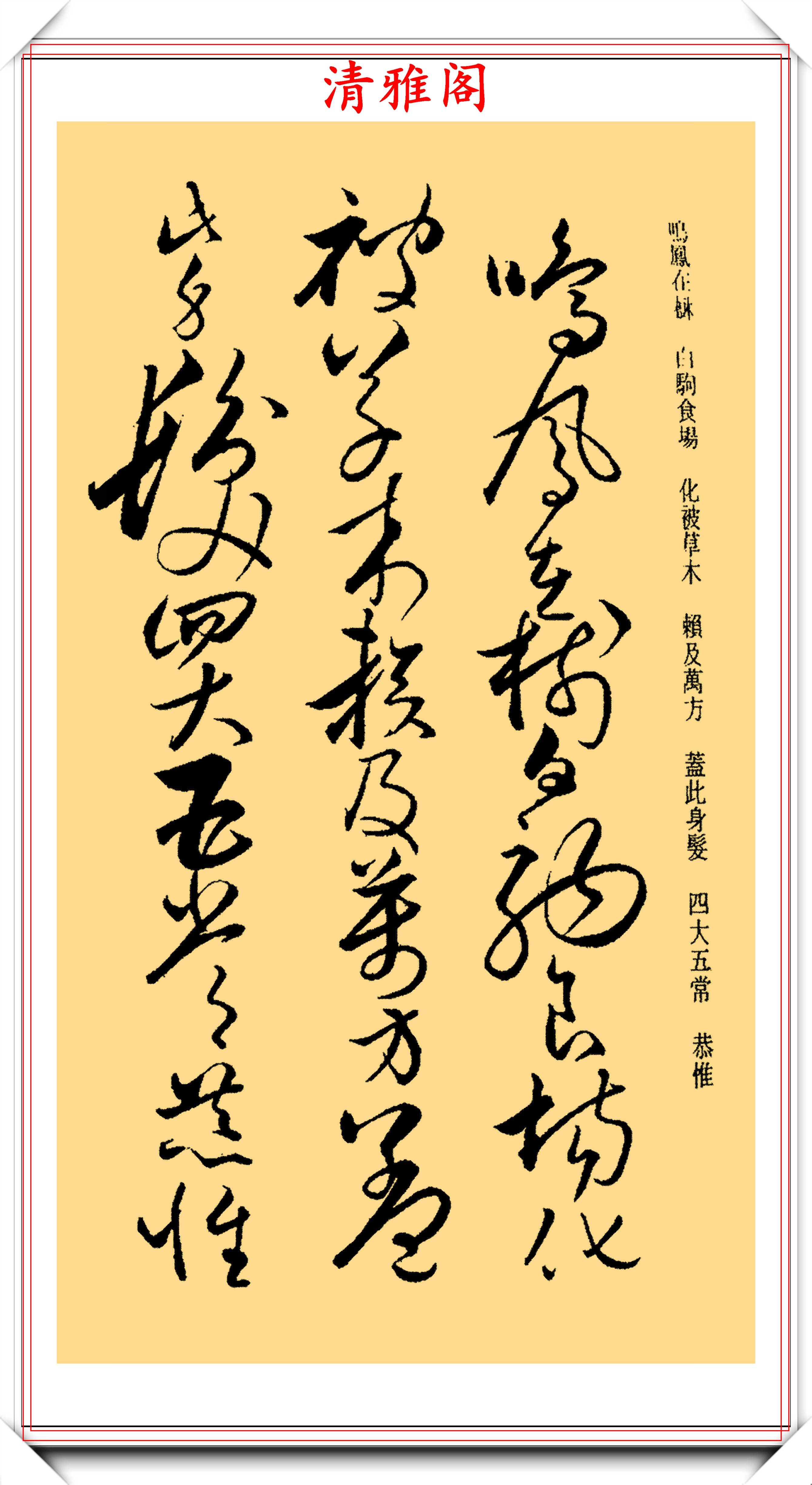 原創唐代草書大師懷素46幅精品狂草真跡品鑑學習草書的絕佳好帖