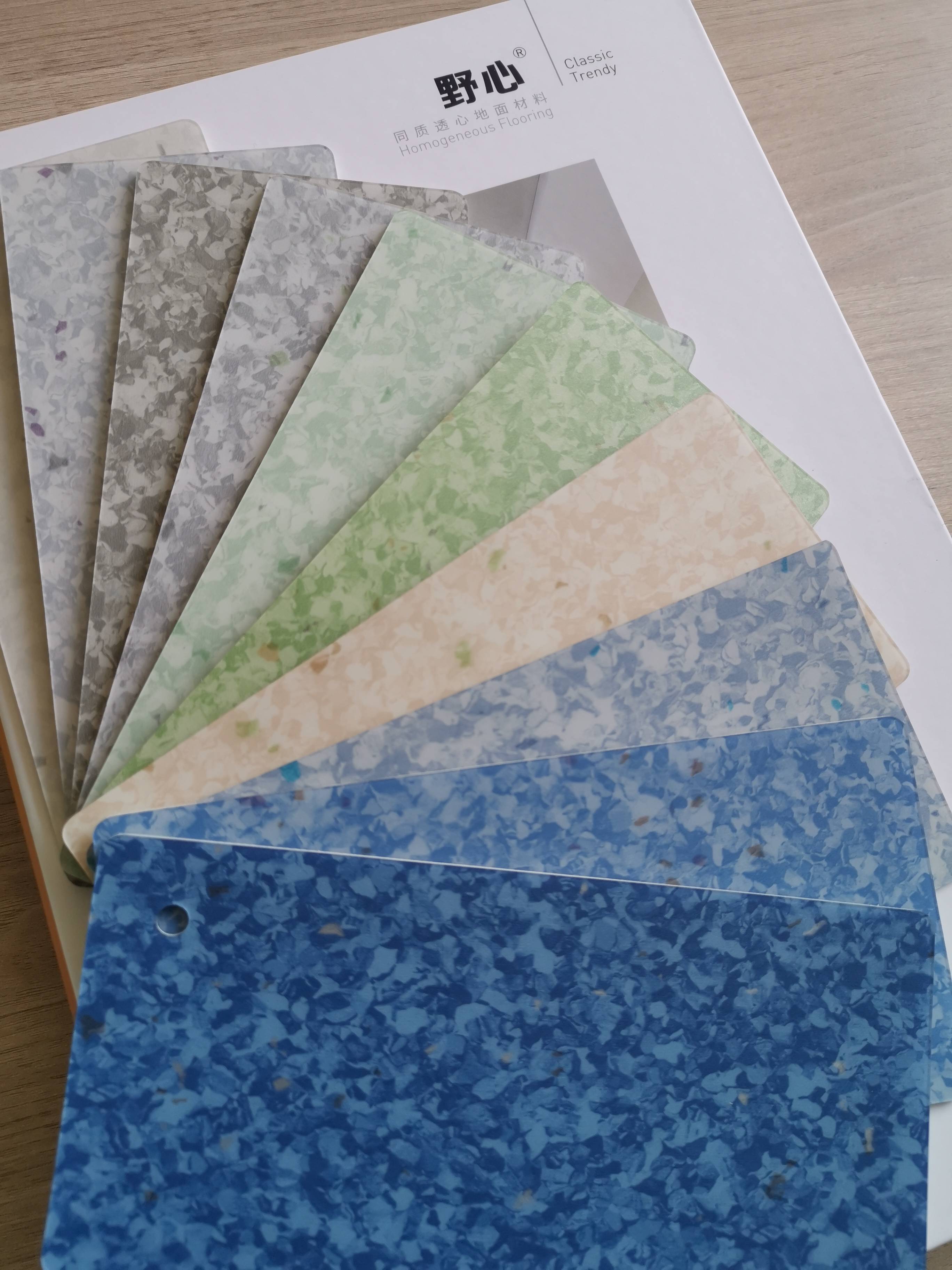 洁福野心新同质透心地板 80丝超级耐磨层